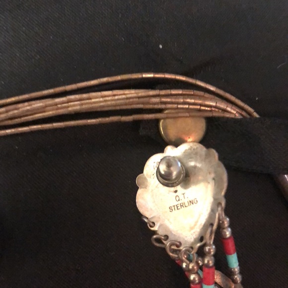 Necklace and earrings sterling silver . Beautiful Indian style got it in Arizona - Picture 4 of 6